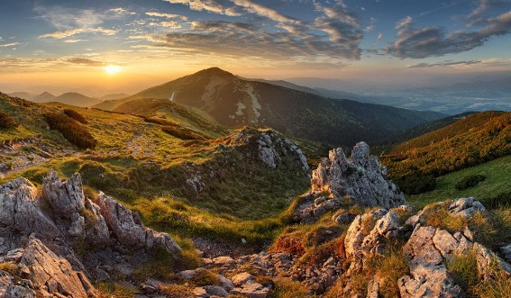 Afbeeldingen van Slovakia mountain from peak Chleb