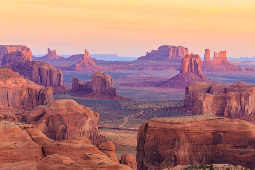 Picture of Sunrise in Hunts Mesa in Monument Valley Arizona USA