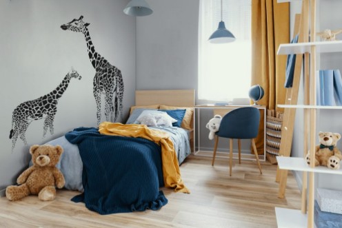 Afbeeldingen van Giraffe with her baby