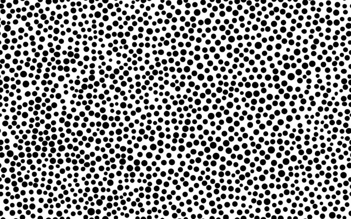 Bild på Rectangle seamless pattern with black dots on white background