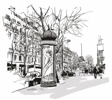 Bild på Boulevard in Paris