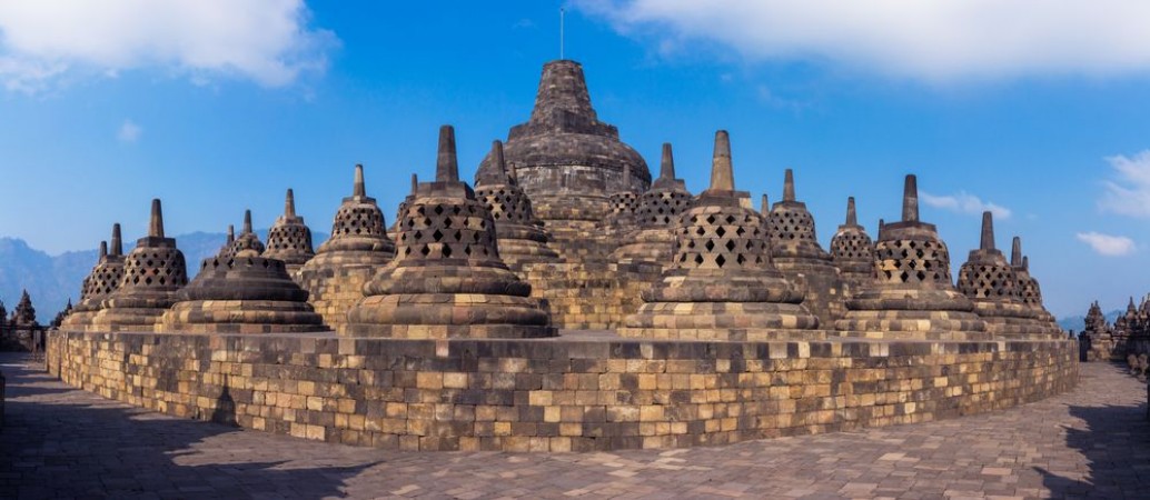 Afbeeldingen van Borobudur Temple Yogyakarta Java Indonesia