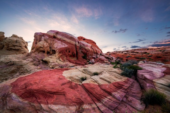 Striped Rock Valley of Fire State Park Nevada photowallpaper Scandiwall