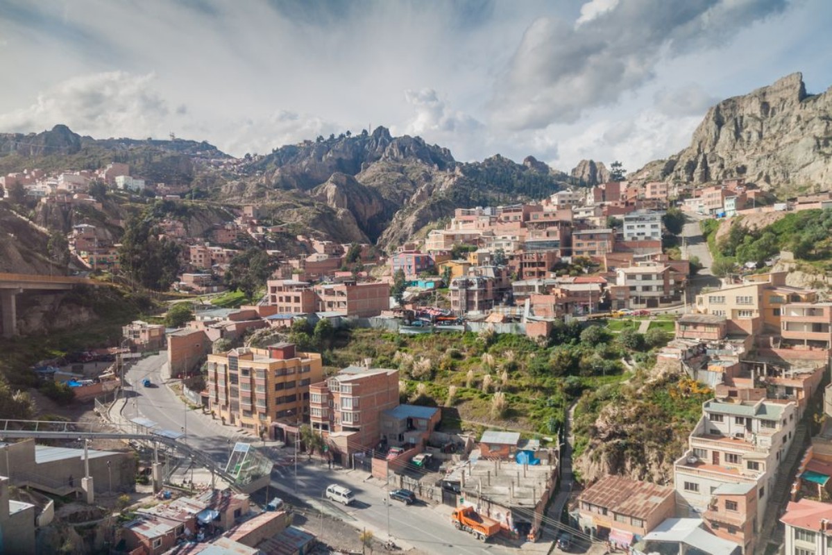 Bild på Aerial view of La Paz Bolivia
