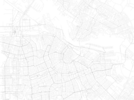 Picture of Mappa di Amsterdamvista satellitare strade Paesi Bassi