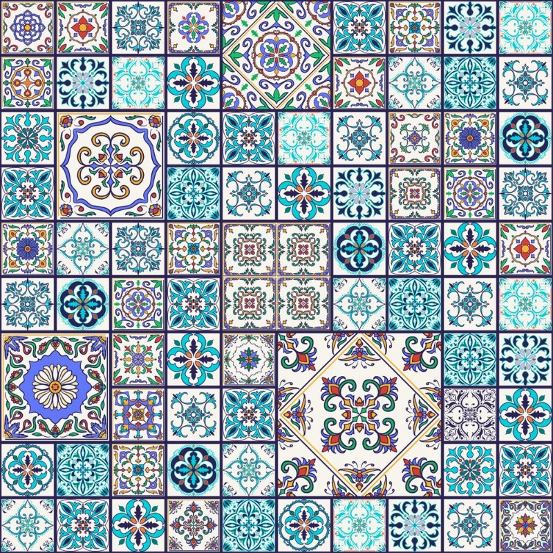 Image de Vector seamless texture Beautiful mega patchwork pattern for design and fashion with decorative elements