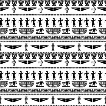Picture of Egyptian vintage ethnic seamless pattern