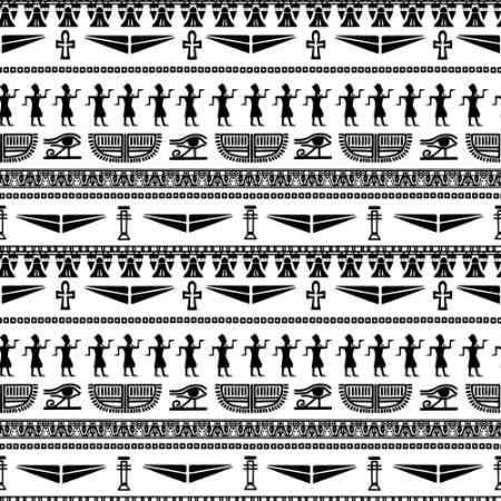 Picture of Egyptian vintage ethnic seamless pattern
