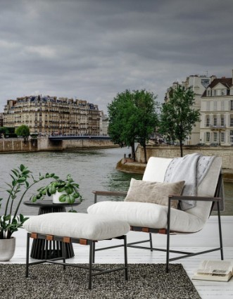 Afbeeldingen van Seine river in Paris panoramic view