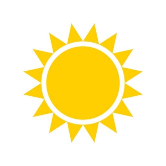 Afbeeldingen van Yellow sun icon