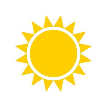 Picture of Yellow sun icon
