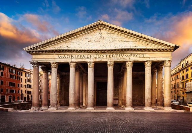 Picture of Pantheon at night Rome Italy
