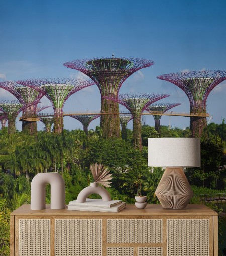 Image de Daytime view of the Supertree grove at Gardens By The Bay Singa