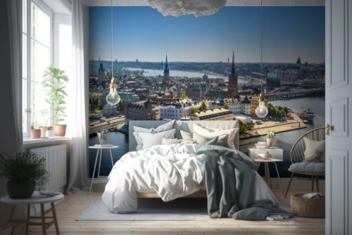 Afbeeldingen van View of the Old Town or Gamla Stan in Stockholm Sweden