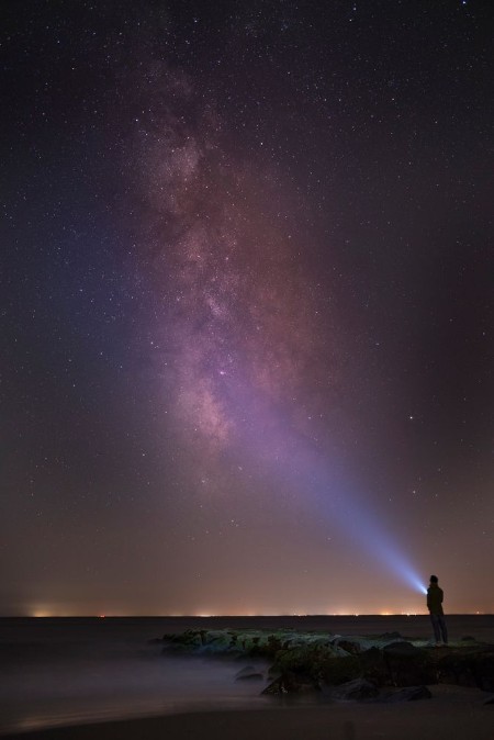 Picture of Milky way by the sea