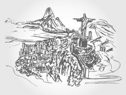 Picture of Rio de janeiro city illustration