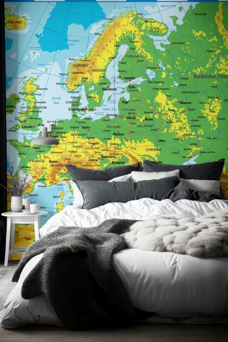 Picture of Europe - Physical Map