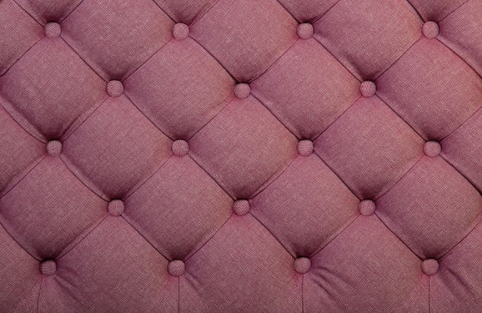 Picture of Pink capitone tufted fabric upholstery texture