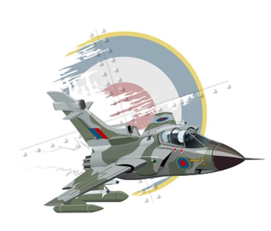 Picture of Vector Cartoon Fighter Plane Available AI vector format separated by groups and layers for easy edit