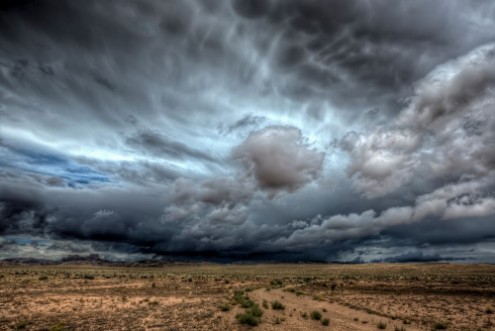 Picture of A massive thunderstorm over central Utah