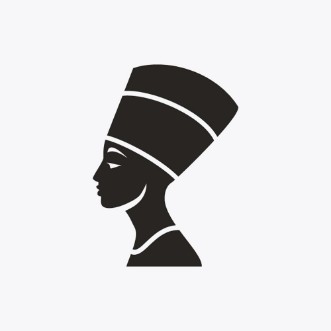 Picture of Nefertiti icon illustration
