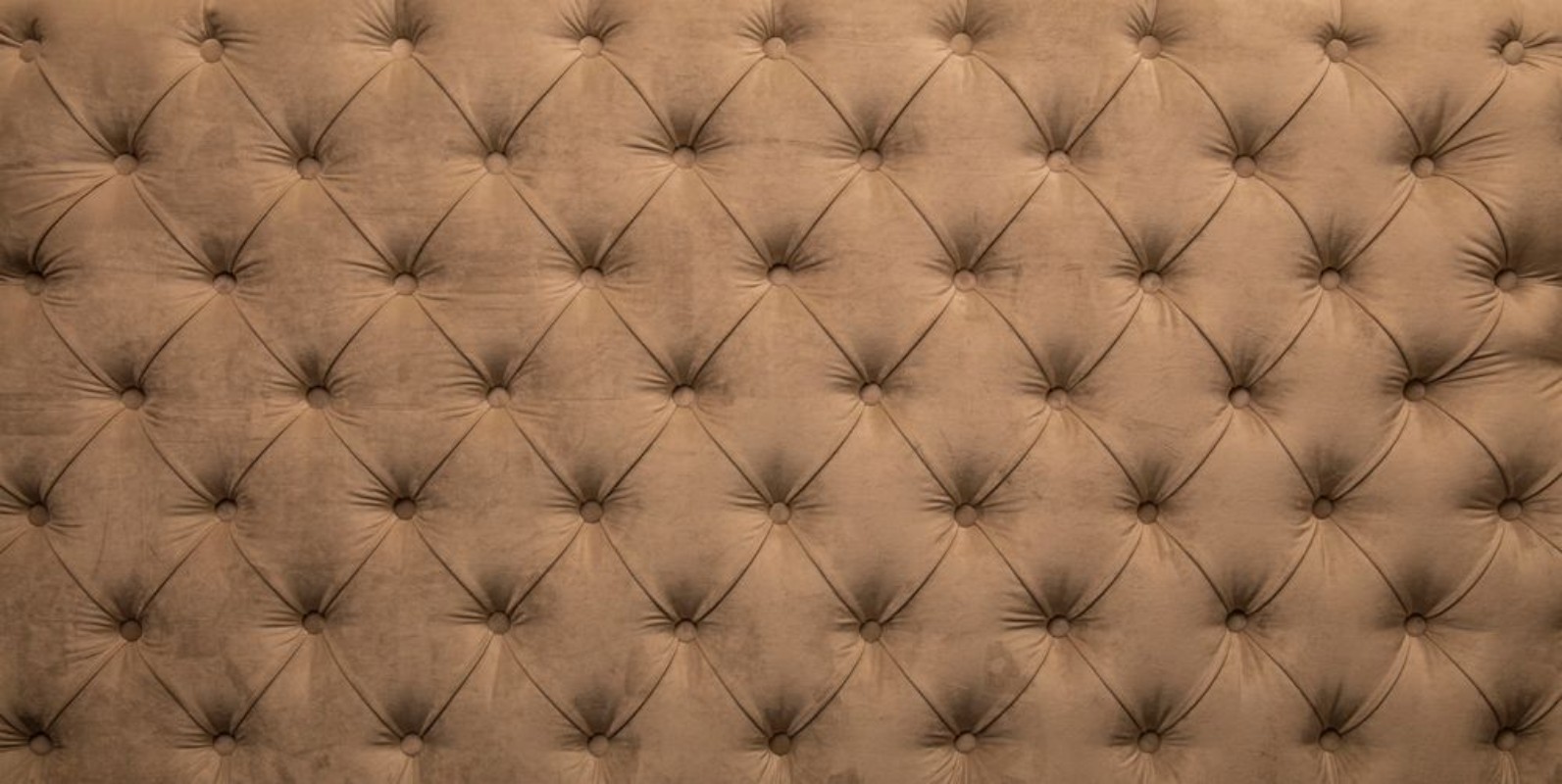 Image de Beige capitone tufted fabric upholstery texture