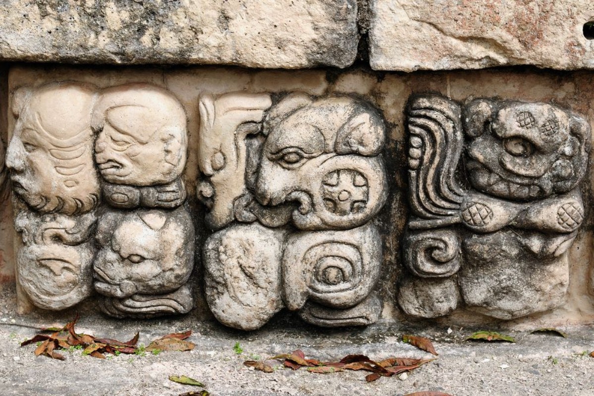 Afbeeldingen van Copan Mayan ruins in Honduras