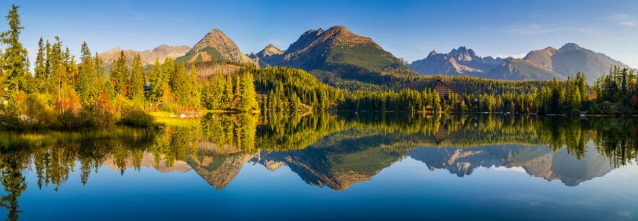 Image de High resolution panorama of the lake in Strbske PlesoHigh TatrasSlovakia