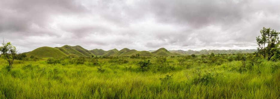 Bild på Panorama of african hills in Congo Mountain of the Moon