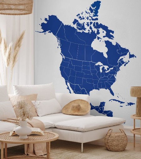 Picture of Map of North america