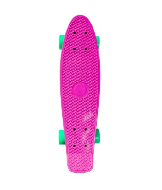 Picture of Pink plastic skateboard isolated on white background