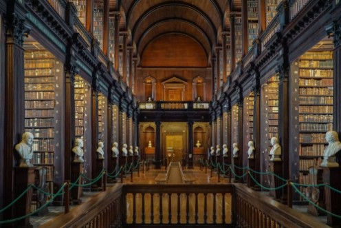 Afbeeldingen van Book of Kells Library in Dublin Ireland