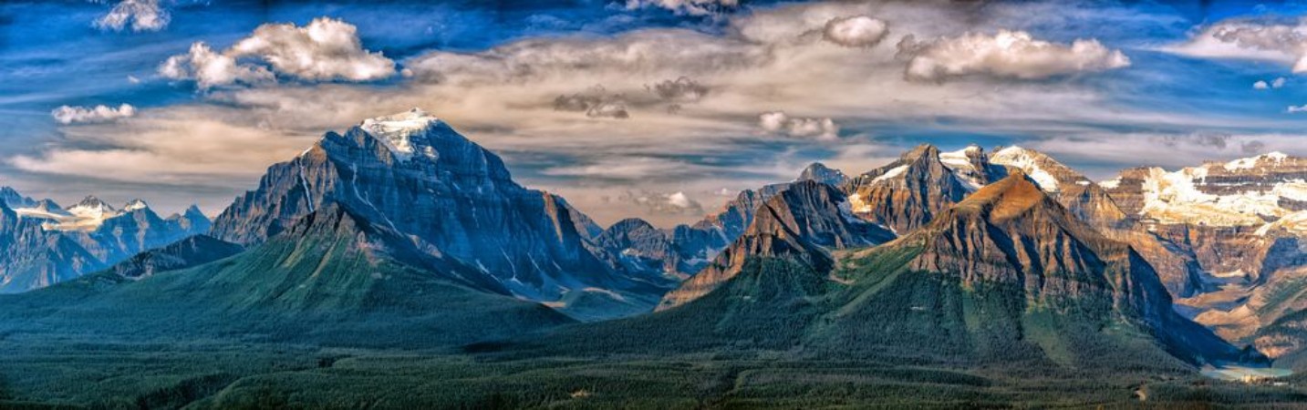 Picture of Canada Rocky Mountains Panorama landscape view
