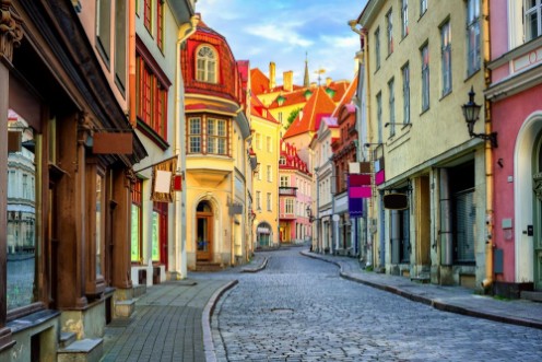 Afbeeldingen van Old town of Tallinn Estonia