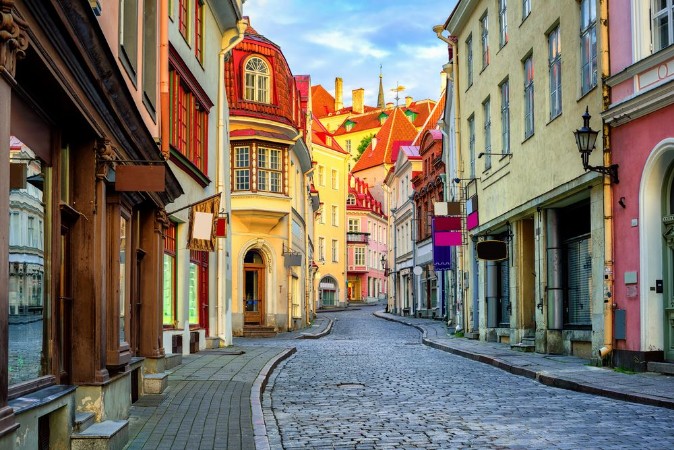 Picture of Old town of Tallinn Estonia