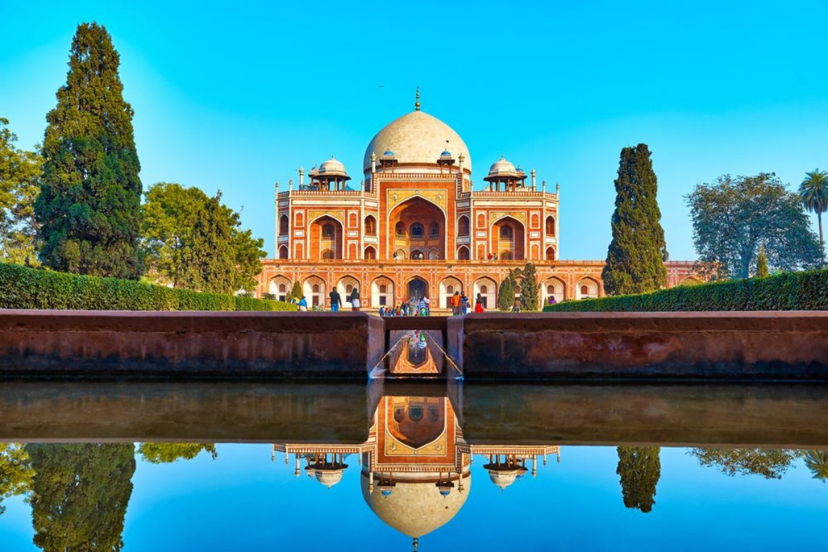Image de DELHIINDIA-DECEMBER 142015 Humayuns Tomb Mausoleum in the garden of the Char Bagh