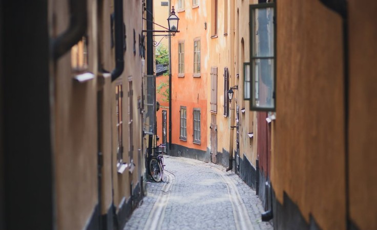 Afbeeldingen van Beautiful view of Stockholm capital Gamla Stan old town Sweden
