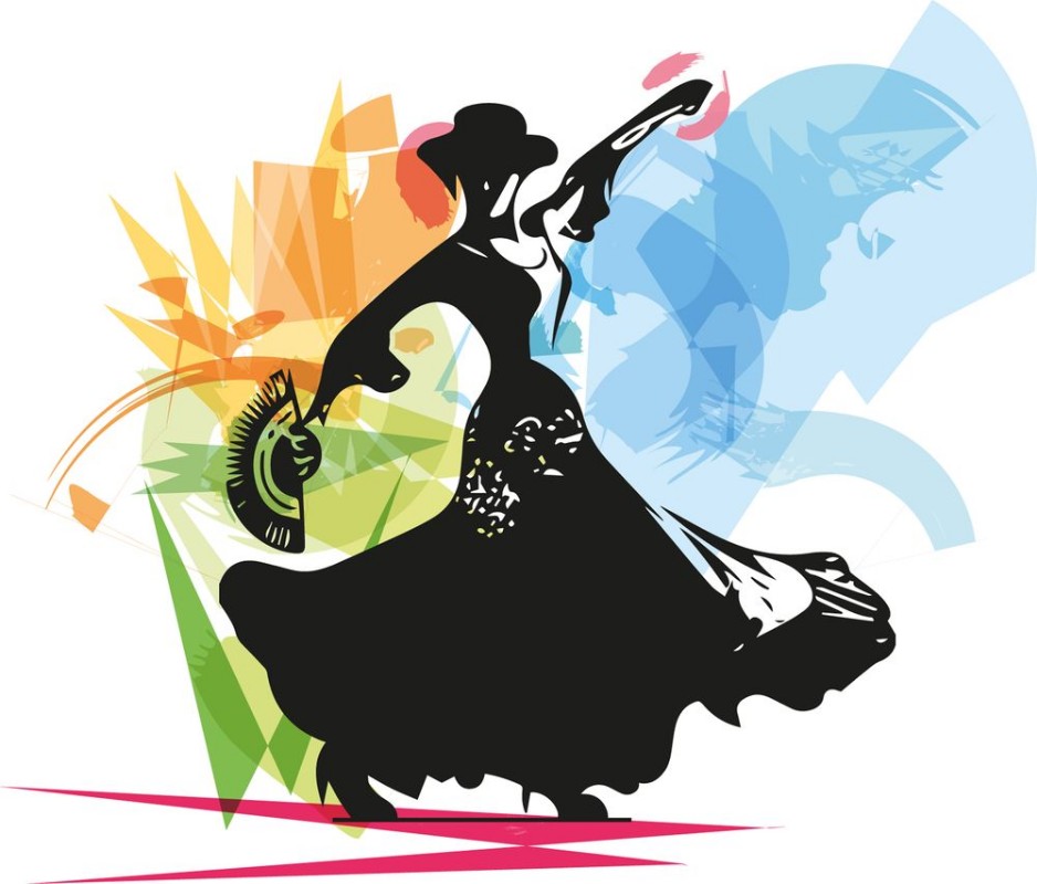 Bild på Flamenco woman dancer