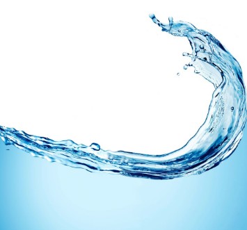 Image de Water wave on white background