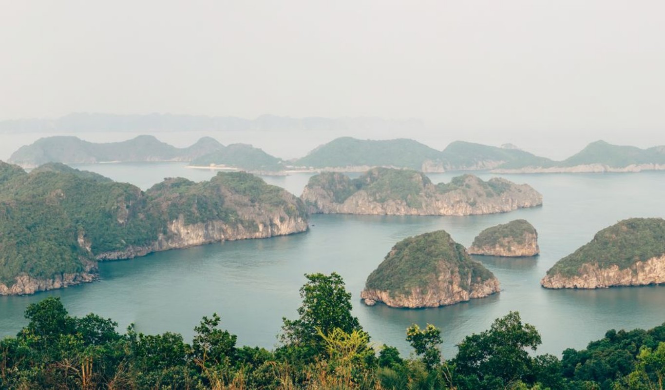 Picture of Beautiful mountain landscape in Ha long Bay