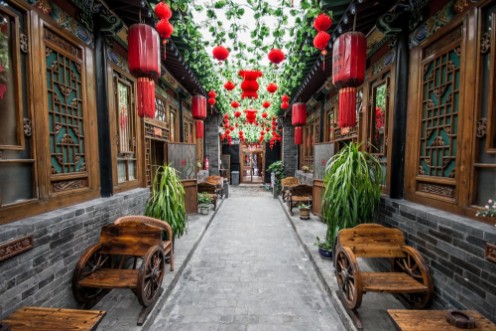 Afbeeldingen van Typical chinese courtyard