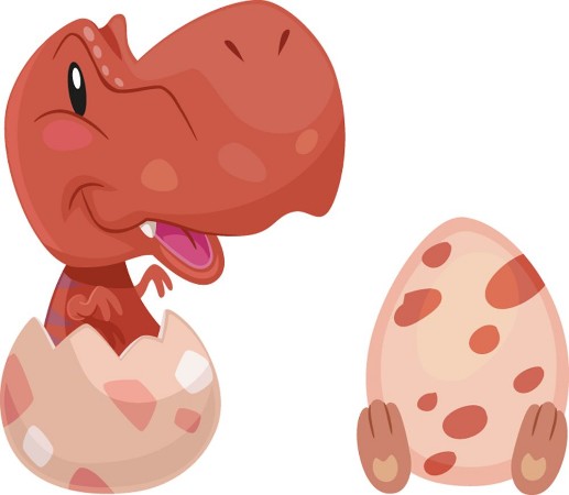 Afbeeldingen van Dinosaur TRex Baby Eggs