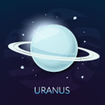Bild på The planet Uranus vector illustration