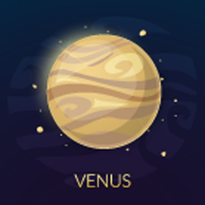 Afbeeldingen van The planet Venus vector illustration