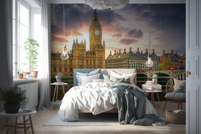 Picture of Big Ben and the Palace of Westminster in London UK