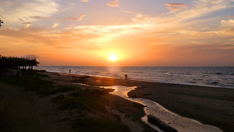 Bild på Sunset at Corozal Honduras