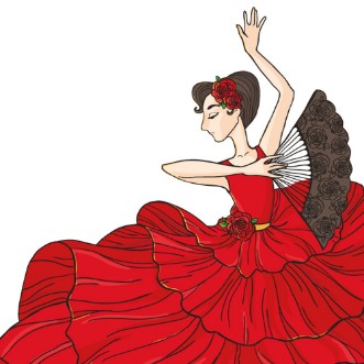 Afbeeldingen van Woman dancing flamenco