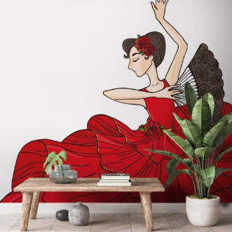 Afbeeldingen van Woman dancing flamenco