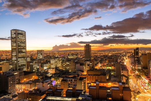 Picture of Bogota Colombia at Dusk
