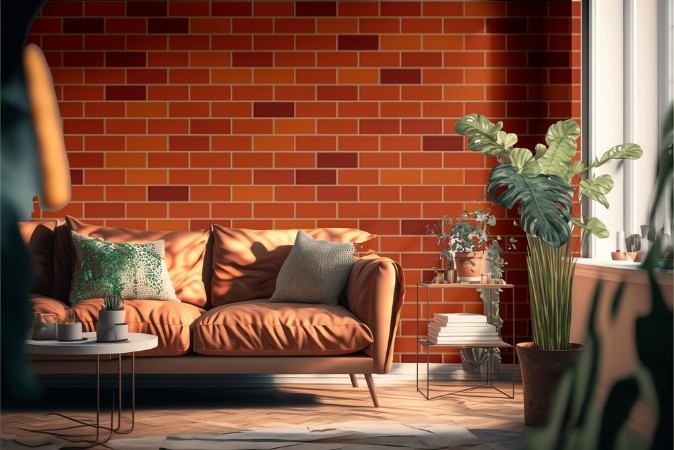 Picture of Red brick wall 